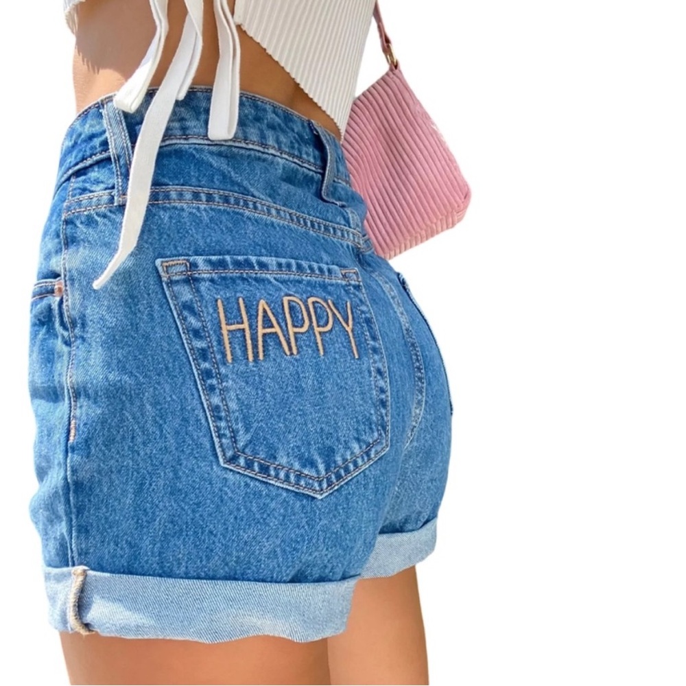 wild fable Blue Denim 'HAPPY' Jean Shorts